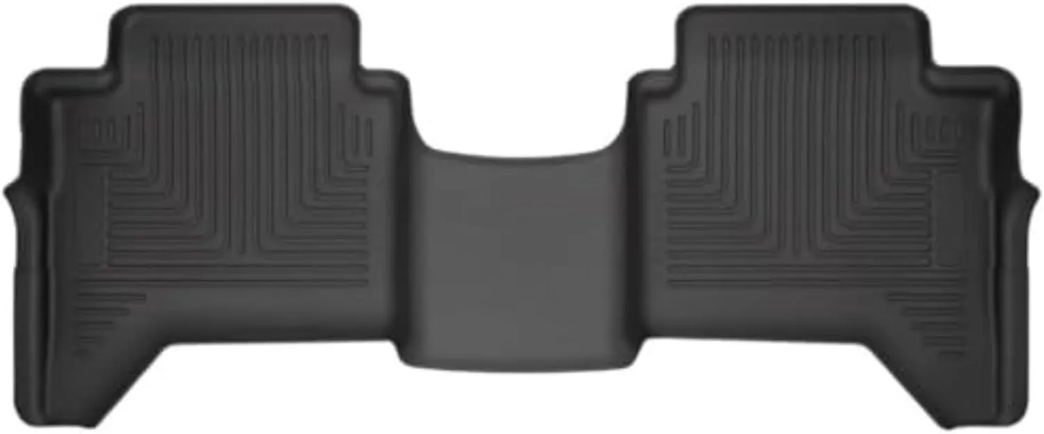 Husky Liners Weatherbeater Floor Mats | Fits 2019-2023 Ford Ranger SuperCrew | 2nd Row, 1-pc Black - 14411