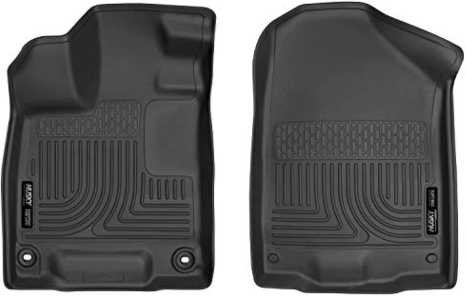 Husky Liners Weatherbeater Floor Mats | Fits 2019-2024 Honda Passport; 2016-2022 Honda Pilot | Front Row, 2-pc Black - 18411