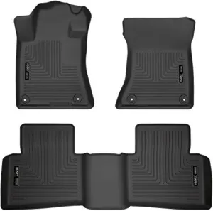 Husky Liners Weatherbeater Floor Mats | Fits 2019-2024 Nissan Altima | Front & 2nd Row, 3-pc Black - 99381