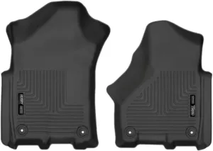 Husky Liners Weatherbeater Floor Mats | Fits 2019-2024 Ram 2500, 3500, Crew & Mega Cab | Front Row, 2-pc Black - 13051