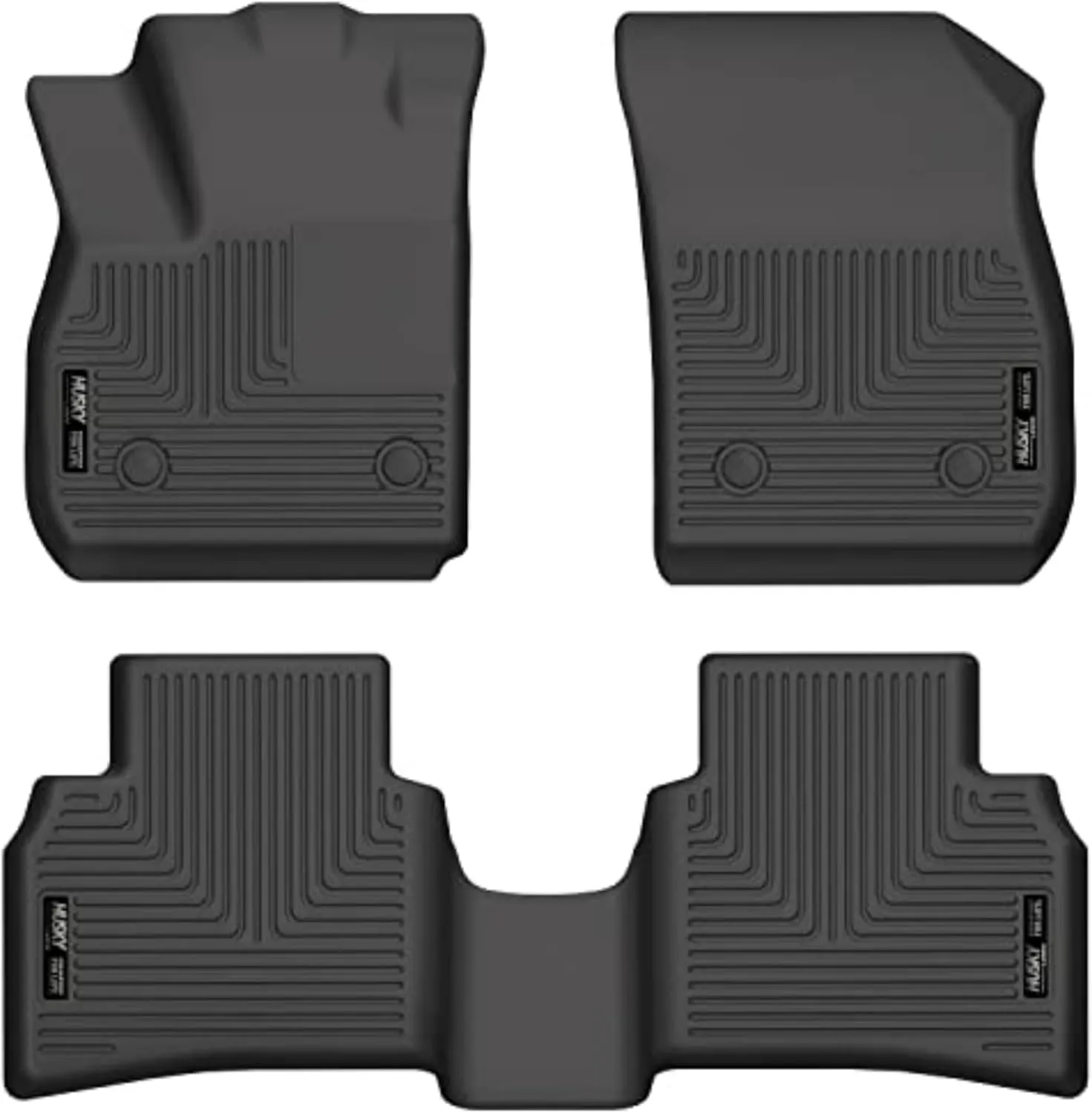 Husky Liners Weatherbeater Floor Mats | Fits 2021-2024 Buick Envision | Front & 2nd Row, 3-pc Black - 95201