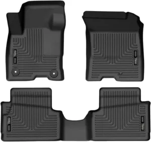 Husky Liners Weatherbeater Floor Mats | Fits 2022-2025 Ford Maverick, Full Hybrid EV-Gas | Front & 2nd Row, 3-pc Black - 95401