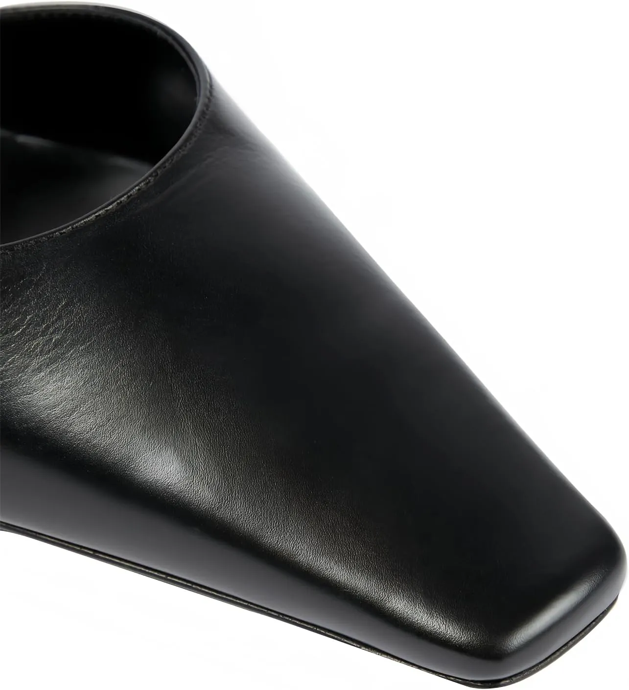 iadore Women's High Heel Sandals, 4'' Solid Closed Square Toe Backless Elastic Strap Slingback Chunky Heel Pump Shoes for Women Casual Office Business Work Dress