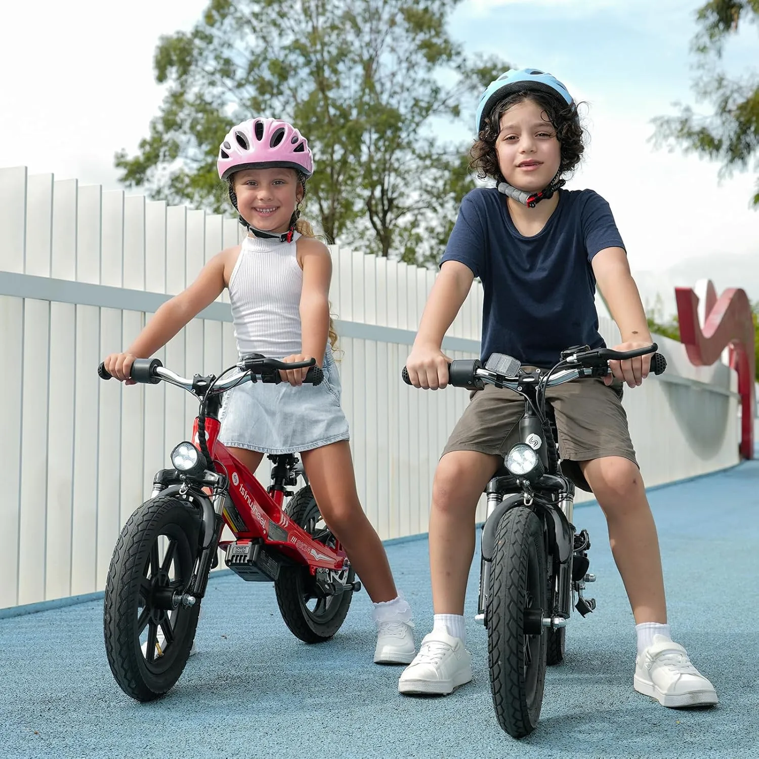 isinwheel 2-in-1 Electric Bike for Kids Ages 2-6, 250W/150W Electric Balance Bike with Swappable Battery, 14/12 inch Inflatable Tire and Adjustable Seat, Electric Motorcycle for Kids Boys & Girls