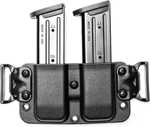 IWB & OWB Double Mag Pouch for Glock 17, 19, 22, 23 & More - USA Made - Total Eclipse 2.0 Double Mag Pouch by Blade-Tech Holsters
