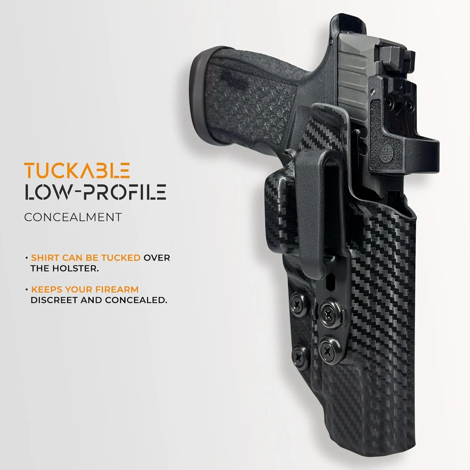 IWB Claw Tuckable Holster Fits Bul Armory SAS II Ultralight 3.25” Inside The Waistband Kydex Gun Holster American Made Durable Lightweight Concealed Carry Gear