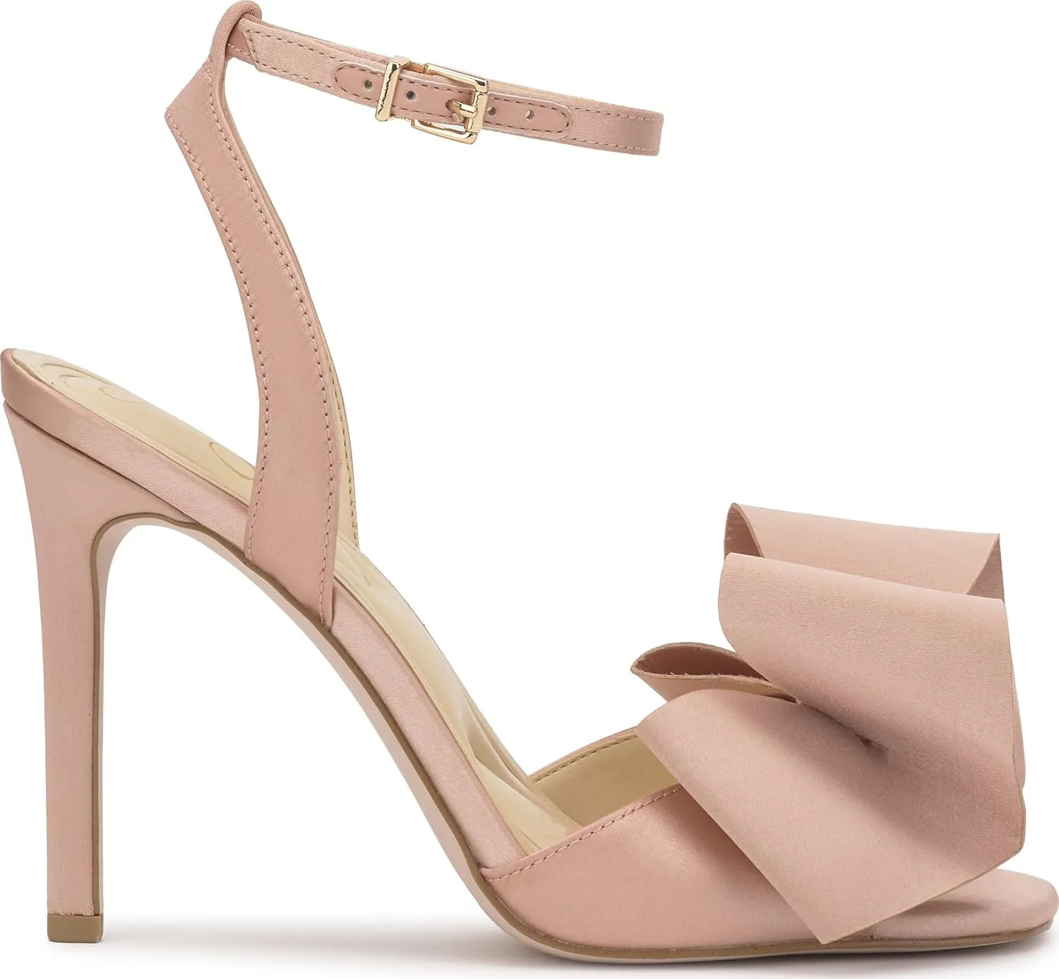 Jessica Simpson Womens Olivine Bow Satin Ankle Strap
