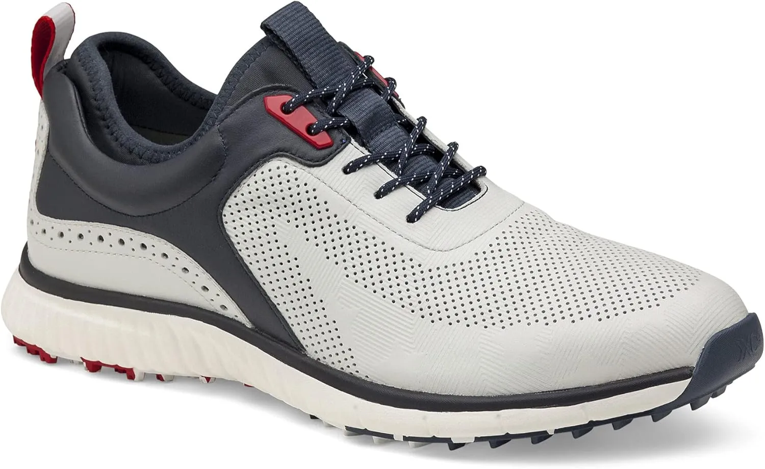 Johnston & Murphy Men's XC4 H1-Luxe Hybrid White/Navy Full Grain 9 M US