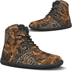 JoyLamoria Skull Rose High Top Sneakers Women Leather Causal Lace Shoes Fashion 2025 Walking Tennis Dress Shoe