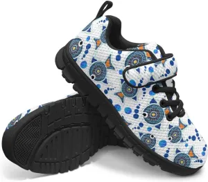 Kids Lightweight Strap Athletic Tennis Shoes Animal Sneakers Breathable Sports Running Walking Shoes for Boys Girls US 11-15