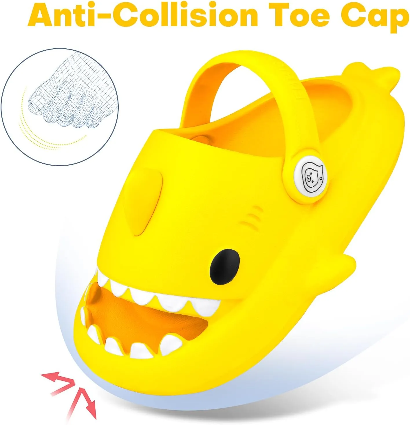 Kids Shark Cloud Slides | Boys Girls Slip On Sandals | Toddler Beach Slippers | Youth Fish Flip Flops Pool Shower Shoes