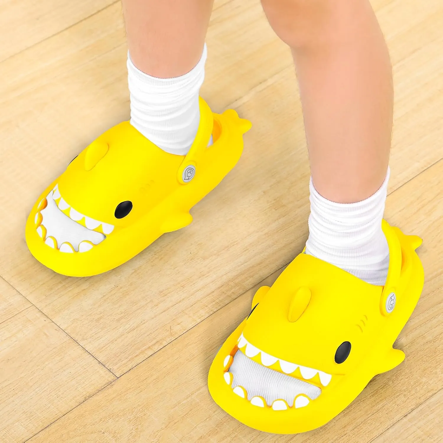 Kids Shark Cloud Slides | Boys Girls Slip On Sandals | Toddler Beach Slippers | Youth Fish Flip Flops Pool Shower Shoes