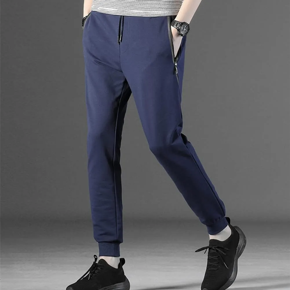 Kihatwin Big Boy's Teen Zip Joggers Pants Casual Gym Workout Athletic Pants Tapered Sweatpants with Pockets