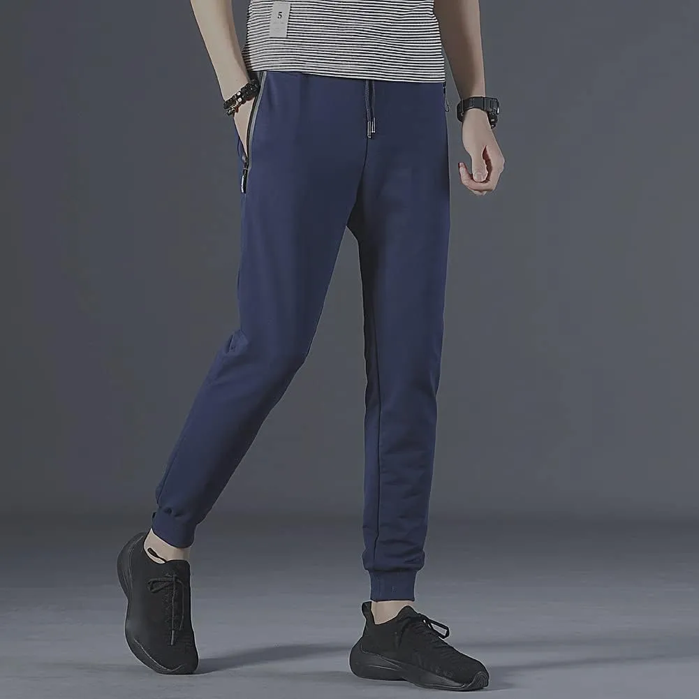 Kihatwin Big Boy's Teen Zip Joggers Pants Casual Gym Workout Athletic Pants Tapered Sweatpants with Pockets