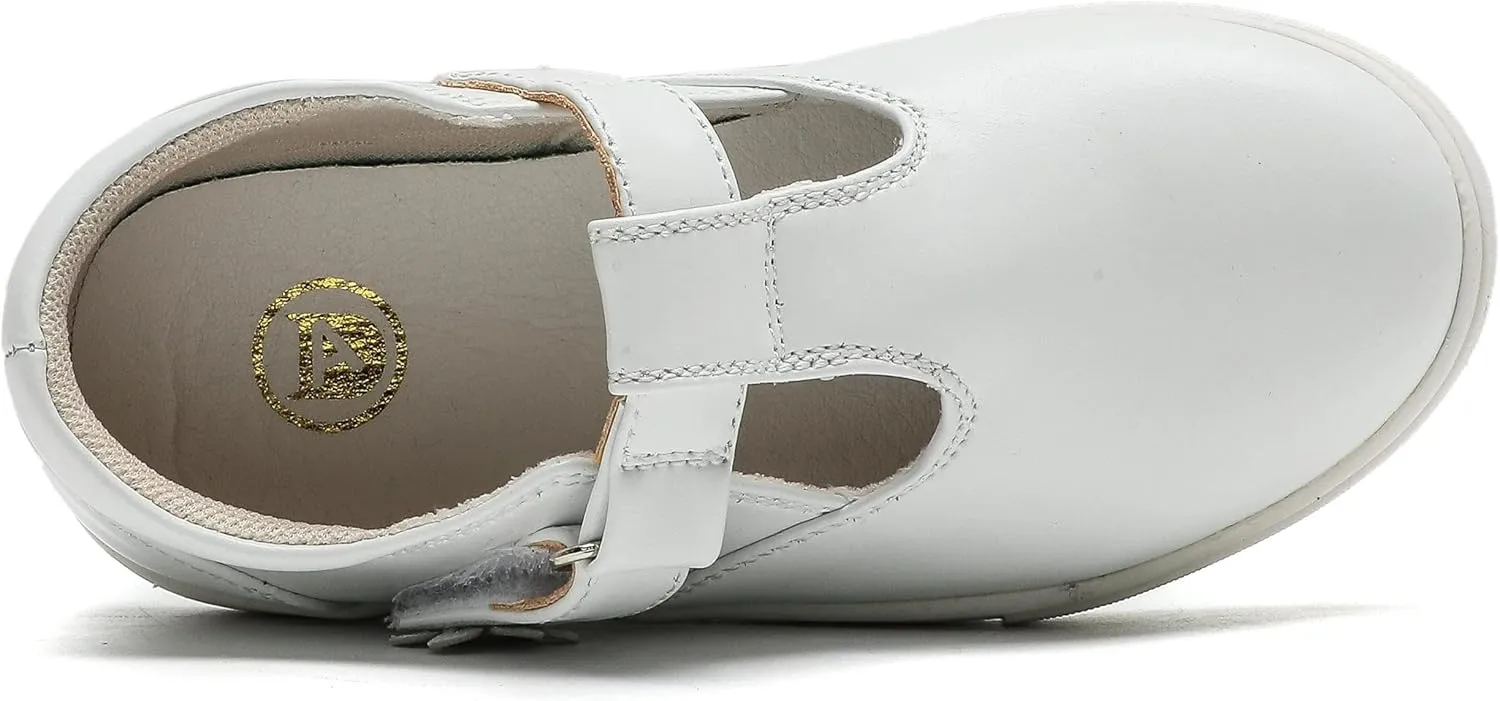 kkdom Toddler/Little Kid/Girls T-Strap Mary Jane Sneaker