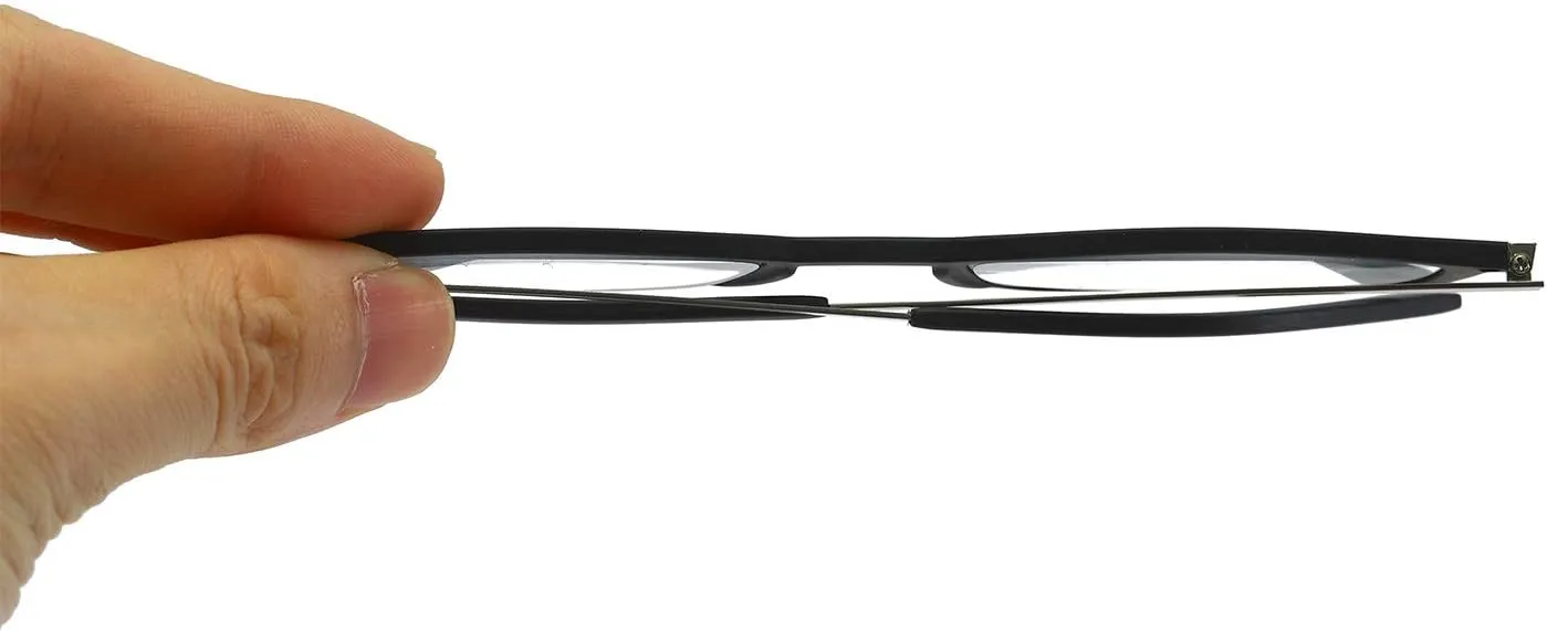KoKoBin 3 Pairs Ultra-thin anti-blue reading glasses, anti-glare glasses,Black Black Black 1.50