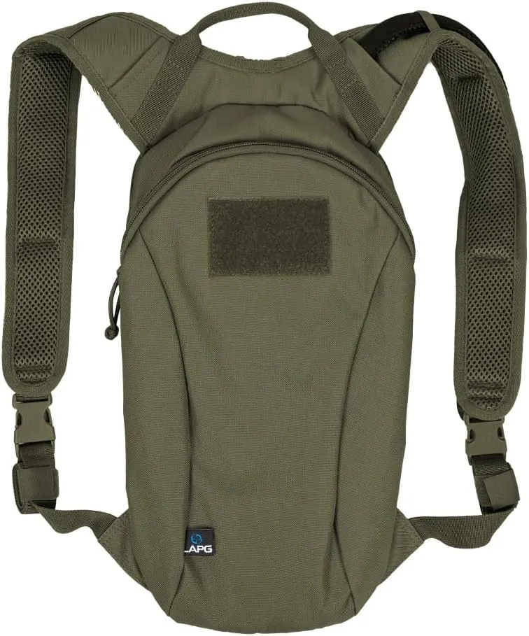 LA Police Gear 2L (70 Ounces) 600D Polyester Emergency Hydration Bladder Pack for Running, Hiking, Cycling, Climbing, Camping, Biking, and Tactical, OD Green