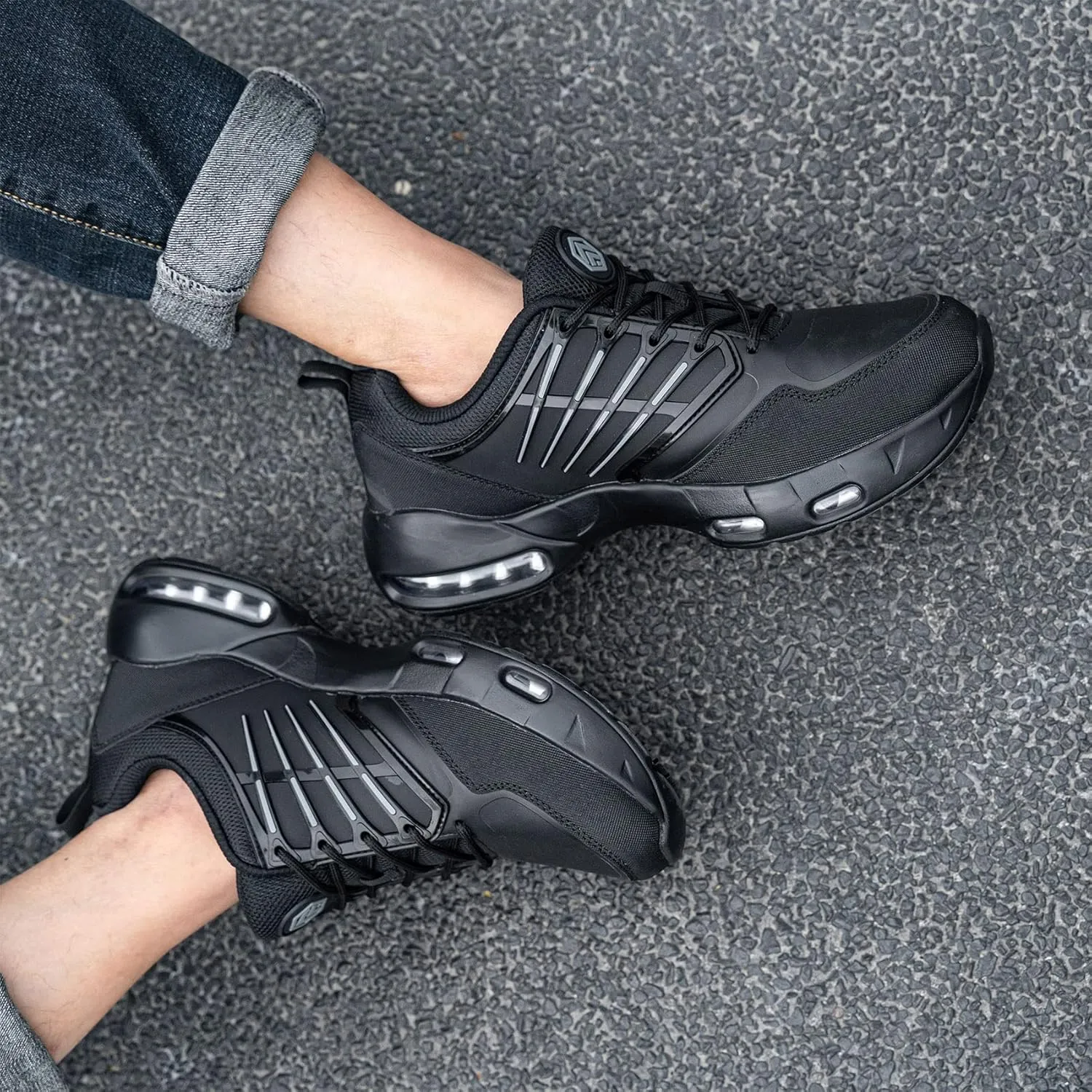 LARNMERN Men Non Slip Work Waterproof Shoes Comfortable Kitchen Footwear Chef Food Service Restaurant Sneakers Zapatos Antideslizantes para Hombres