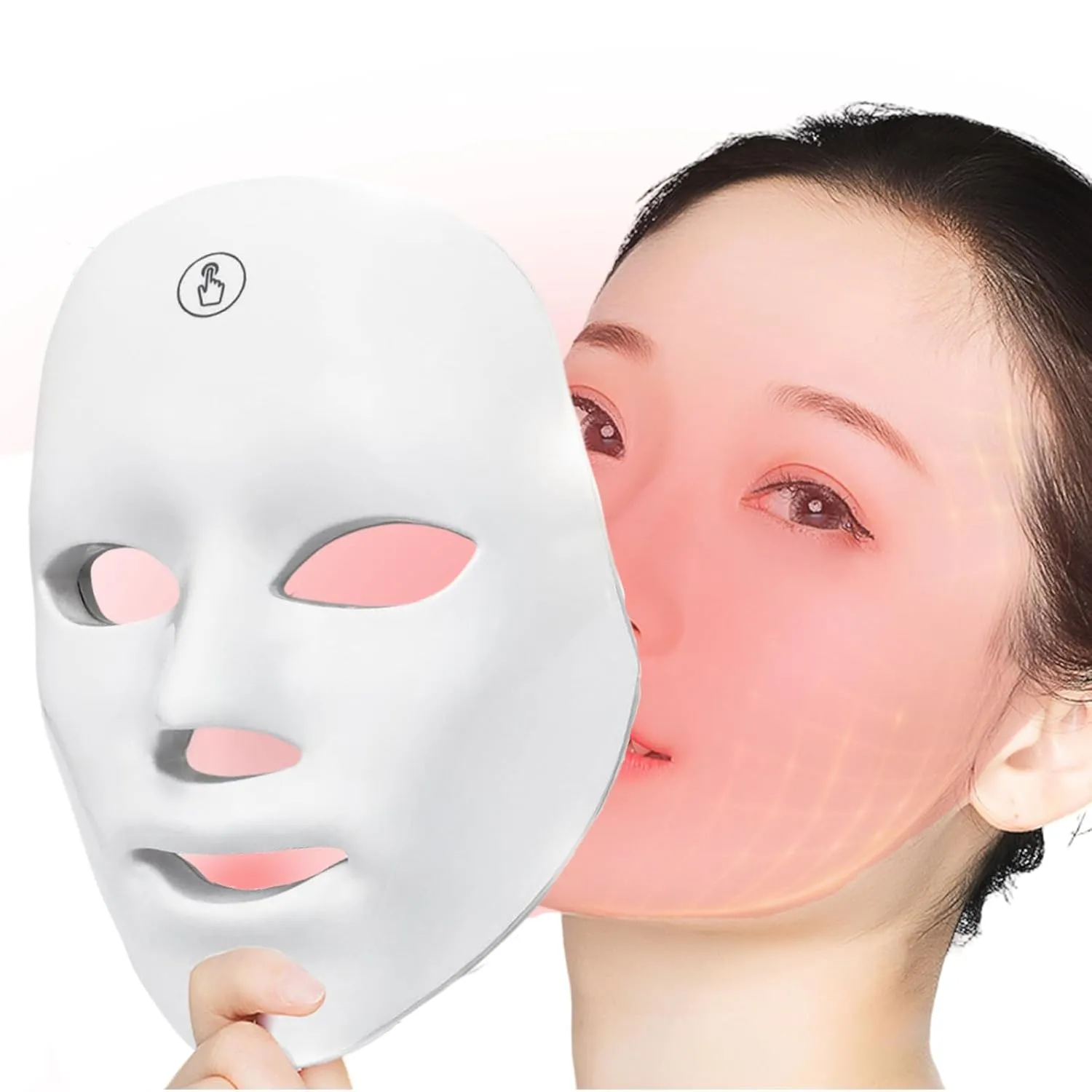 LED Face Mask for Skin Rejuvenation, Red and Blue Light Therapy, Anti-Aging and Wrinkle Reduction Treatment