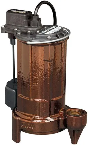Liberty Pumps 287 1/2-Horse Power 1-1/2-Inch Discharge 280-Series Automatic Submersible Sump Pump with VMF Switch