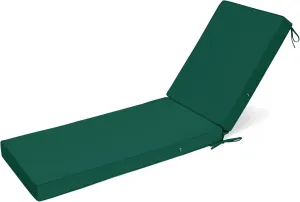 Lokex Chaise Lounge Cushions Outdoor, Waterproof Removable Chaise Lounge Cushion, 72x21x3 Inch Lounge Chair Cushions for Outdoor Furniture Comes with Lace-up Straps and Anti-Slip Bottom