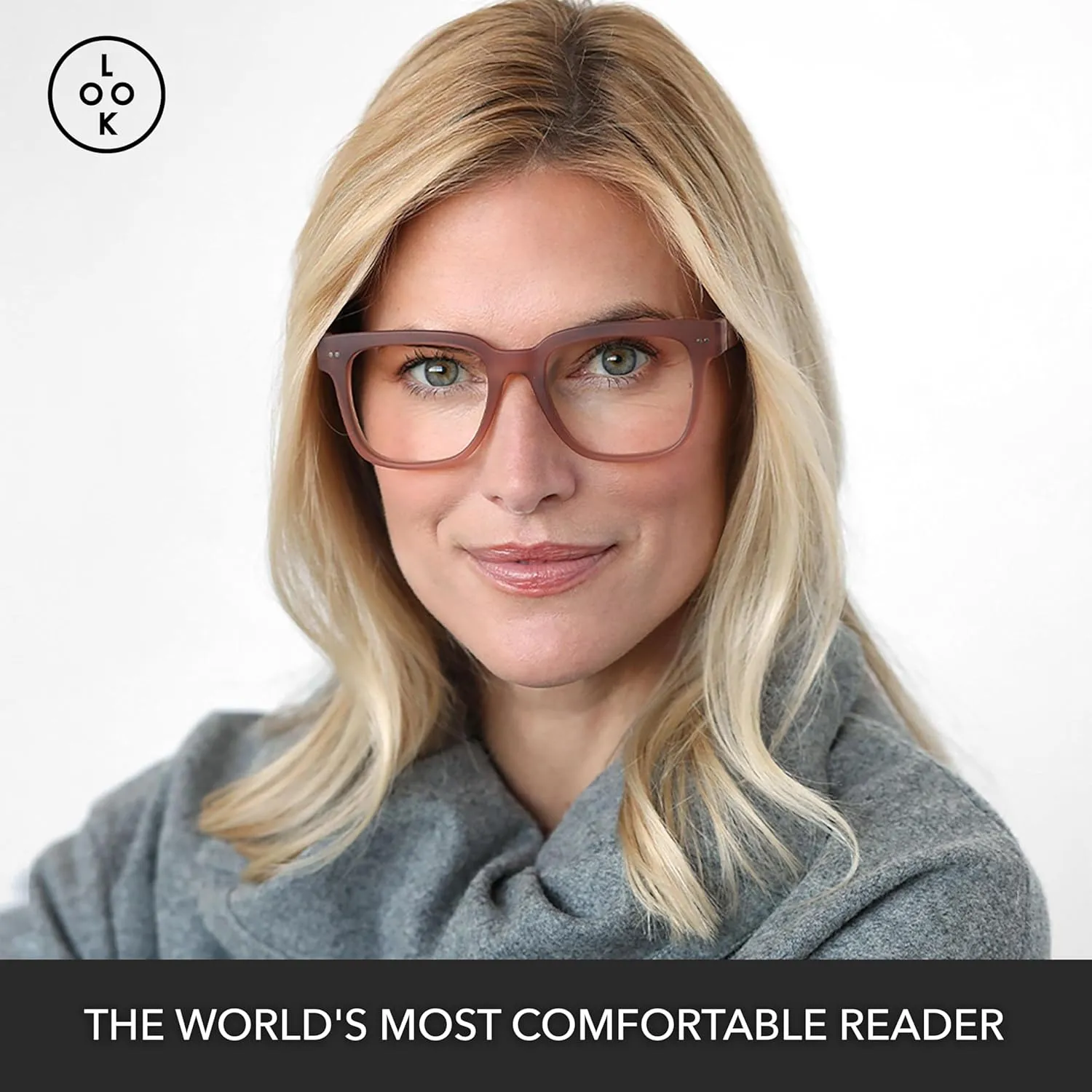 LOOK OPTIC Laurel Progressive Reader - Stylish Unisex Reading Glasses, Prescription-Quality
