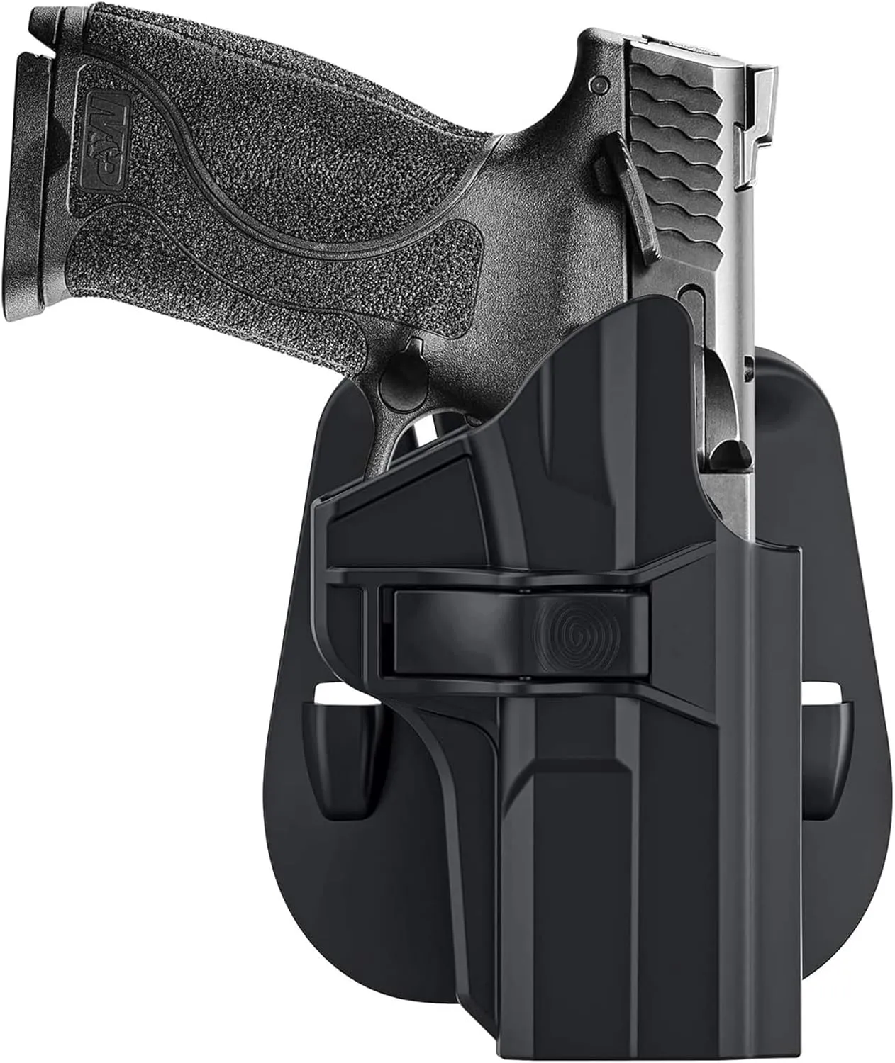M P 2.0 9mm Holster for S&W M&P 9mm/.40 Full-Size, S&W M&P 2.0 9mm/40 Compact(Not for Shield), Belt Carry Gun Holster, Adjustable Cant OWB Paddle MP Holster & Quick Draw - Right Handed