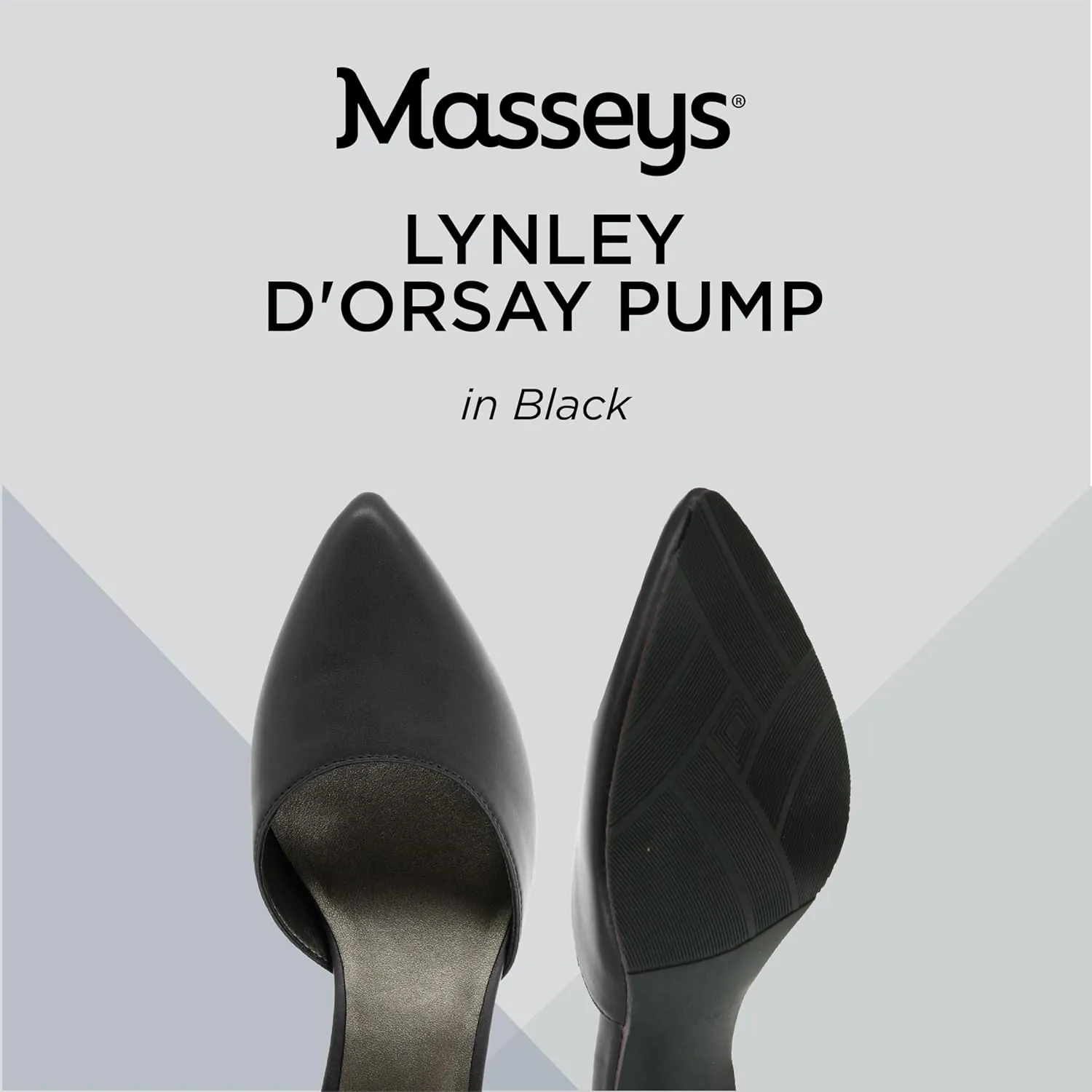 Masseys Women's Lynley D'Orsay Low Heel Pump with Ankle Strap