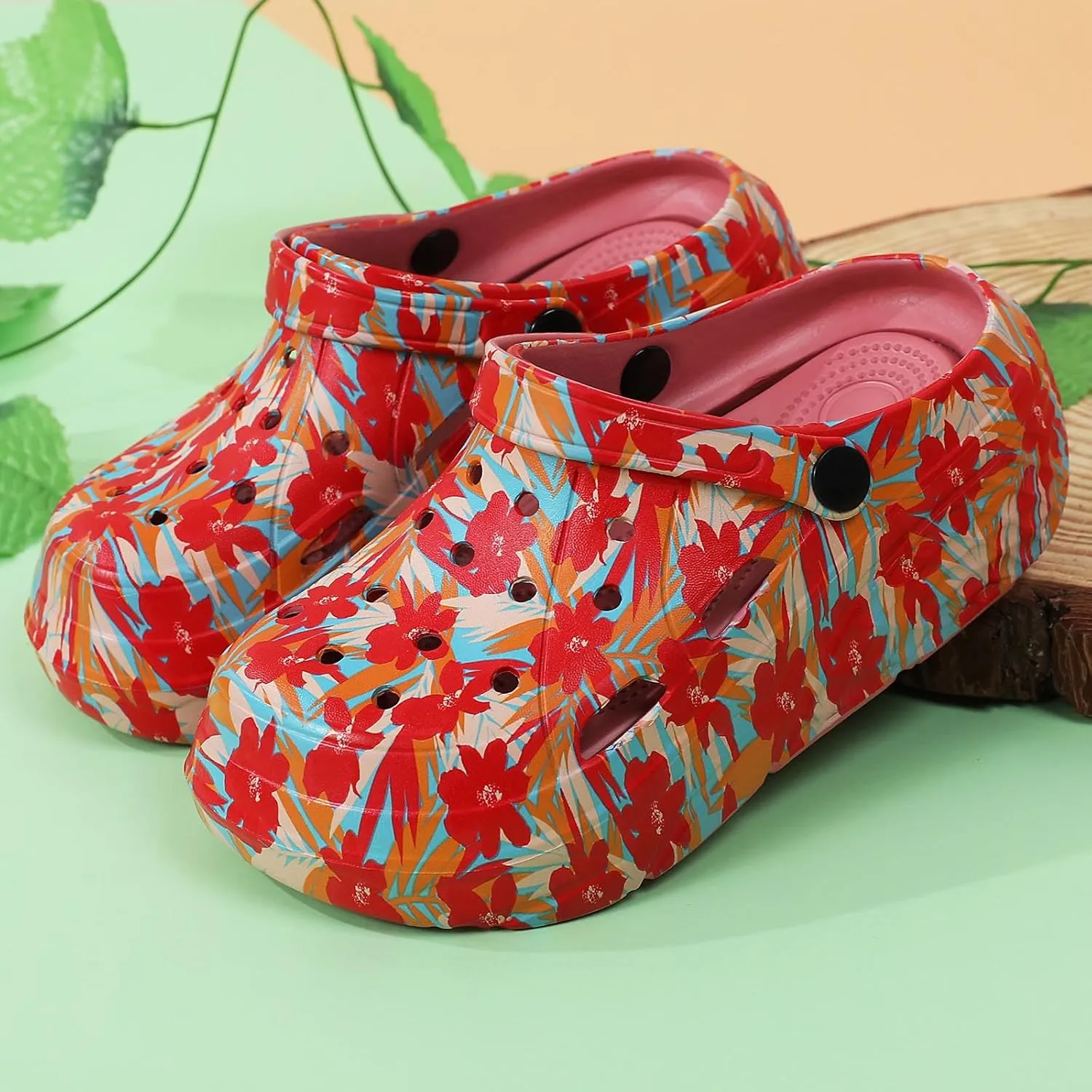 Meidiastra Women's Platform Clogs Slippers Slip On Slide Wedge Sandals for Women