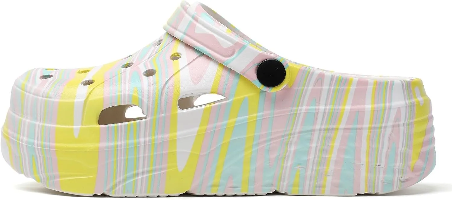 Meidiastra Women's Platform Clogs Slippers Slip On Slide Wedge Sandals for Women