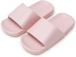 Mens Slippers Sandals Ladies Cloud Slides Slip-ons Bathroom Non-Slip Platform Shoes, Quick Drying Thick Sole Open Toe Beach Flat Sandals, Soft Foam House Shower Pillow Slippers Lightweight Comfy