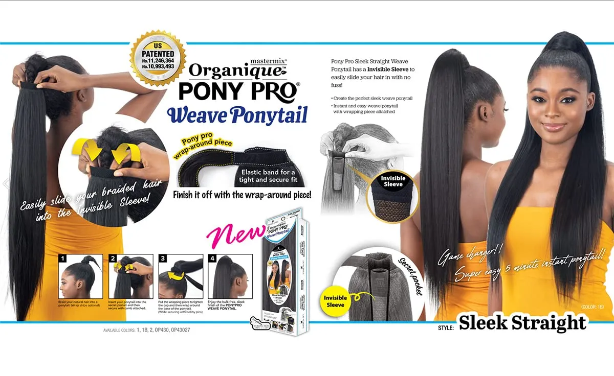 Milky Way Weave Organique Pony Pro Ponytail Sleek Straight (OP43027)