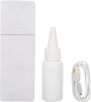 Mister for Lash Extensions, Lash Extension Supplies Protable USB Handy Mist Spray Humidifier Face Hydration Atomization Sprayer Facial Mister(Lotus White)