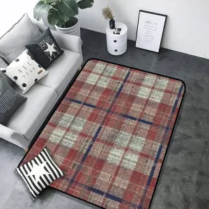 Modern Soft Area Rug Earth Tones Soil Natural Colored Modern and Trend Plaid Seamless 3D Home Plush Rugs Non Slip Shaggy Carpets for Living Room Bedroom Kids Playroom Decor 4 x 5 ft