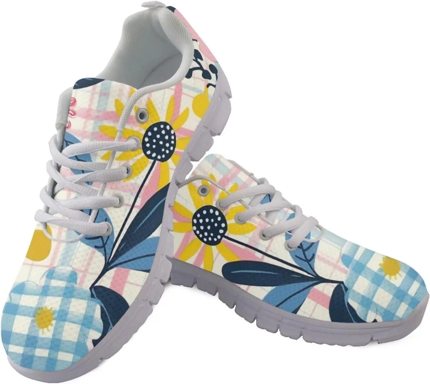 Modysero Lightweight Fashion Shoes for Women Non Slip Lace Up Shoes Soft Breathable Womens Tennis Sneakers