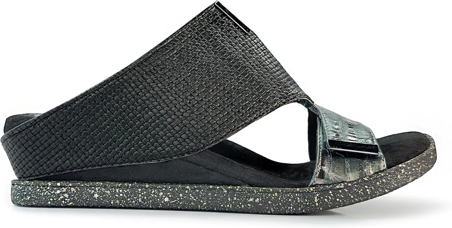 Modzori Kleo Women's Low Wedge Reversible Slide Sandal