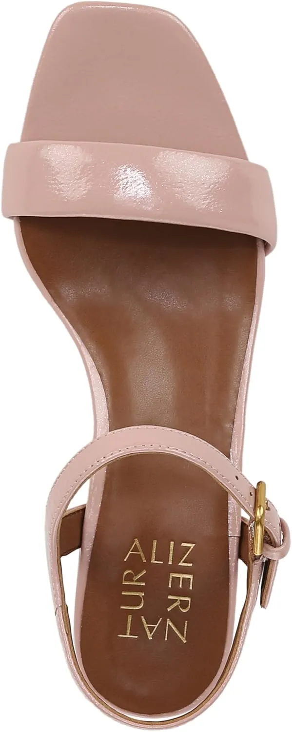 Naturalizer womens Izzy Block Heel Ankle Strap Sandal