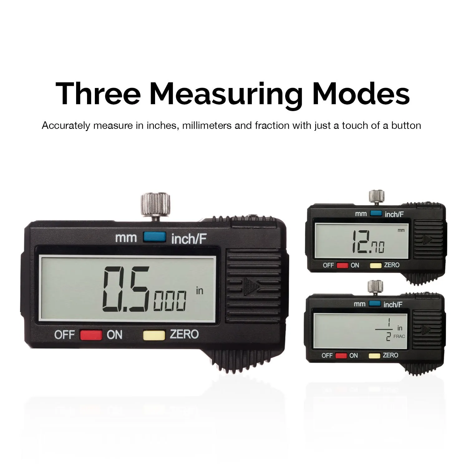 NEIKO 01409A 12” Electronic Digital Caliper | Extra Large Display | 0-12 Inches | Inch/Fractions/Millimeter Conversion | Polished Stainless Steel