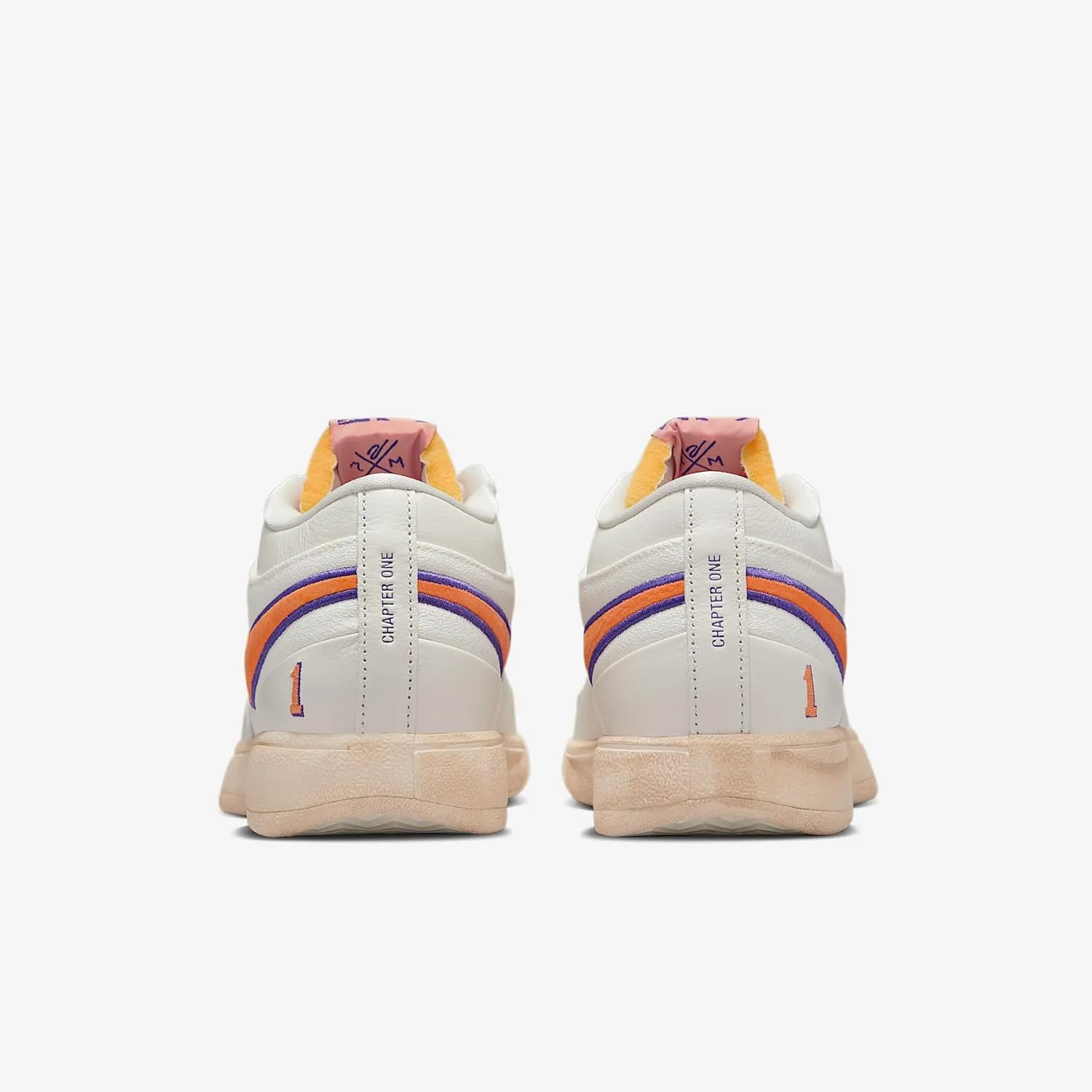 Nike Book 1 "Decade Basketball Shoes (FJ4249-106, Sail/Court Purple/Clay Orange)