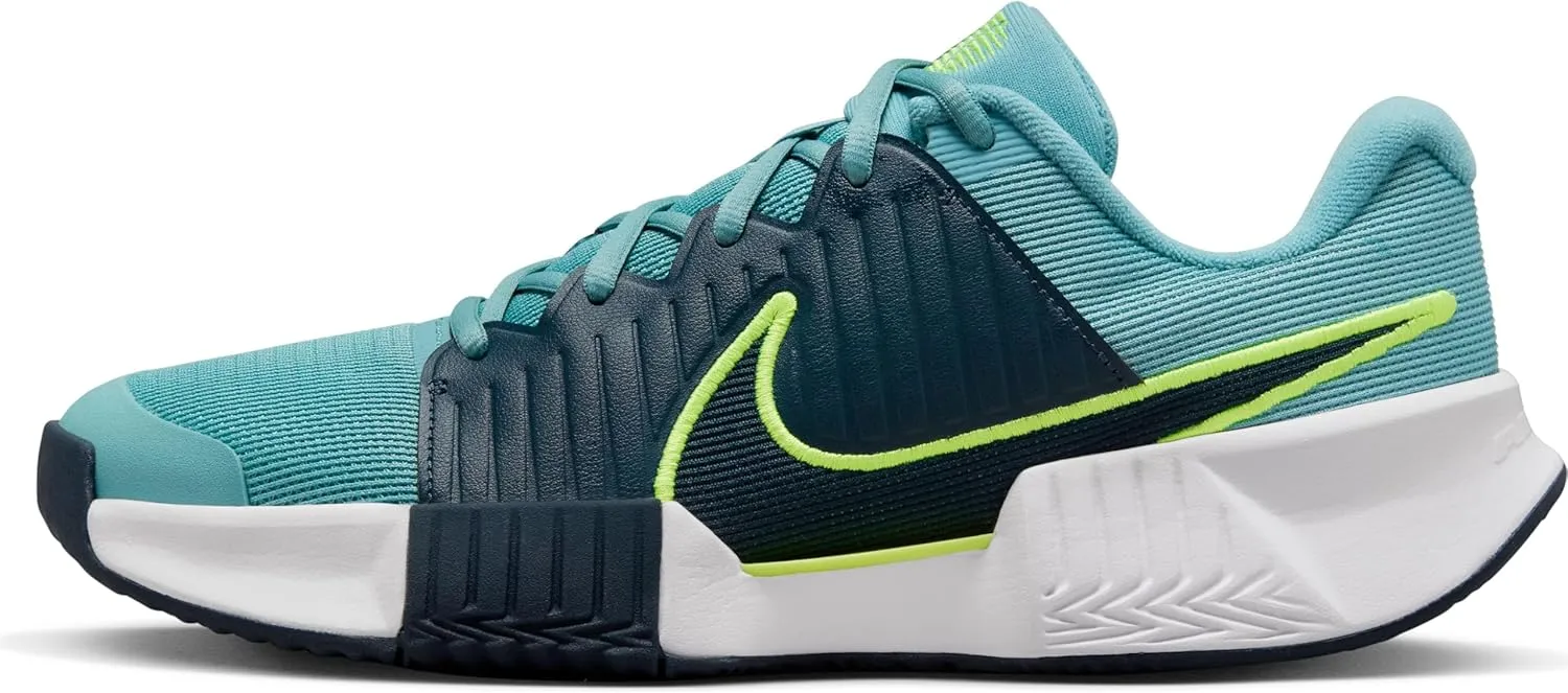 Nike Zoom GP Challenge Pro Men's Clay Court Tennis Shoes (FJ7767-401, Denim Turquoise/Volt/Armory Navy) Size 14