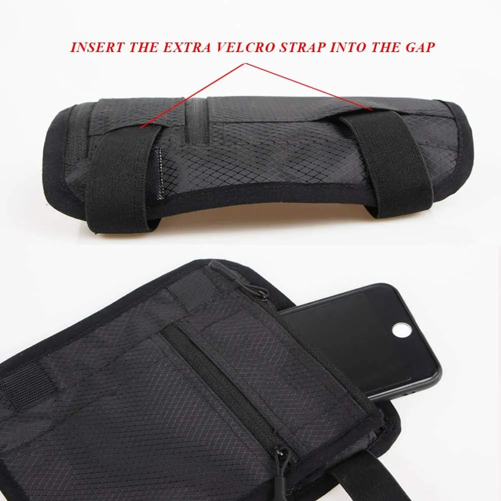 Non-Slip Band Smartphone Holder for Equestrian Riders on The Calf, All Purpose Sport Bag Leg Pouch for Running, Walking, Equestrian as Purse or Phone Holder, Blue