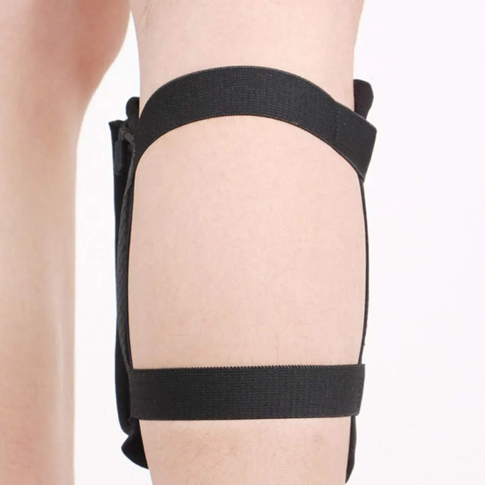 Non-Slip Band Smartphone Holder for Equestrian Riders on The Calf, All Purpose Sport Bag Leg Pouch for Running, Walking, Equestrian as Purse or Phone Holder, Blue