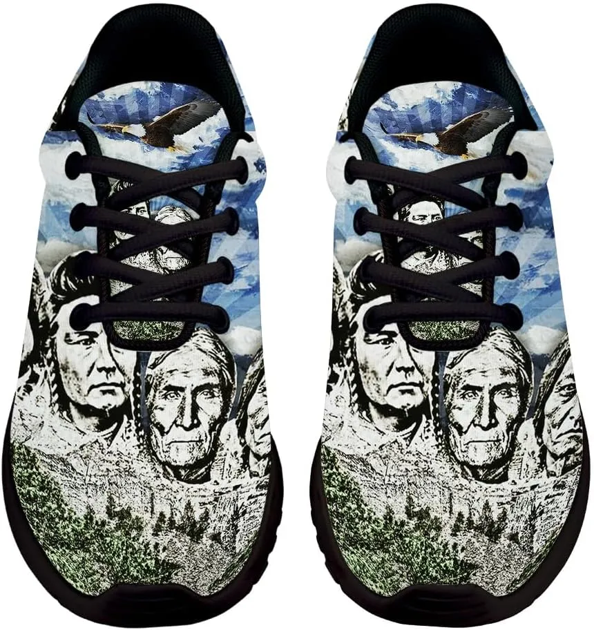 Original Founding Fathers Native American Flag Shoes for Women Men Trail Running Casual Fashion Sneakers Slip-on Tennis Shoes