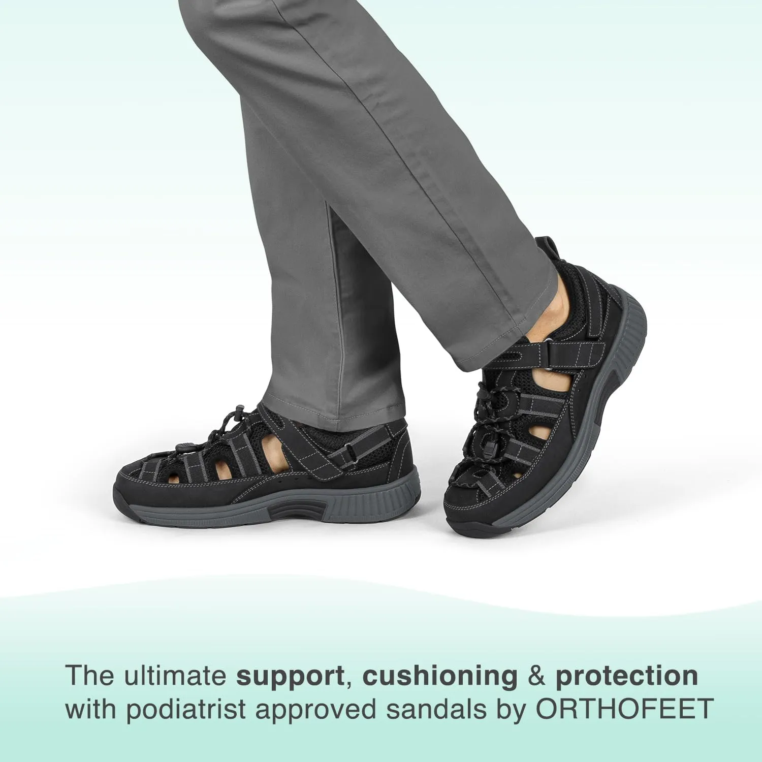 Orthofeet Men's Clearwater Sandal