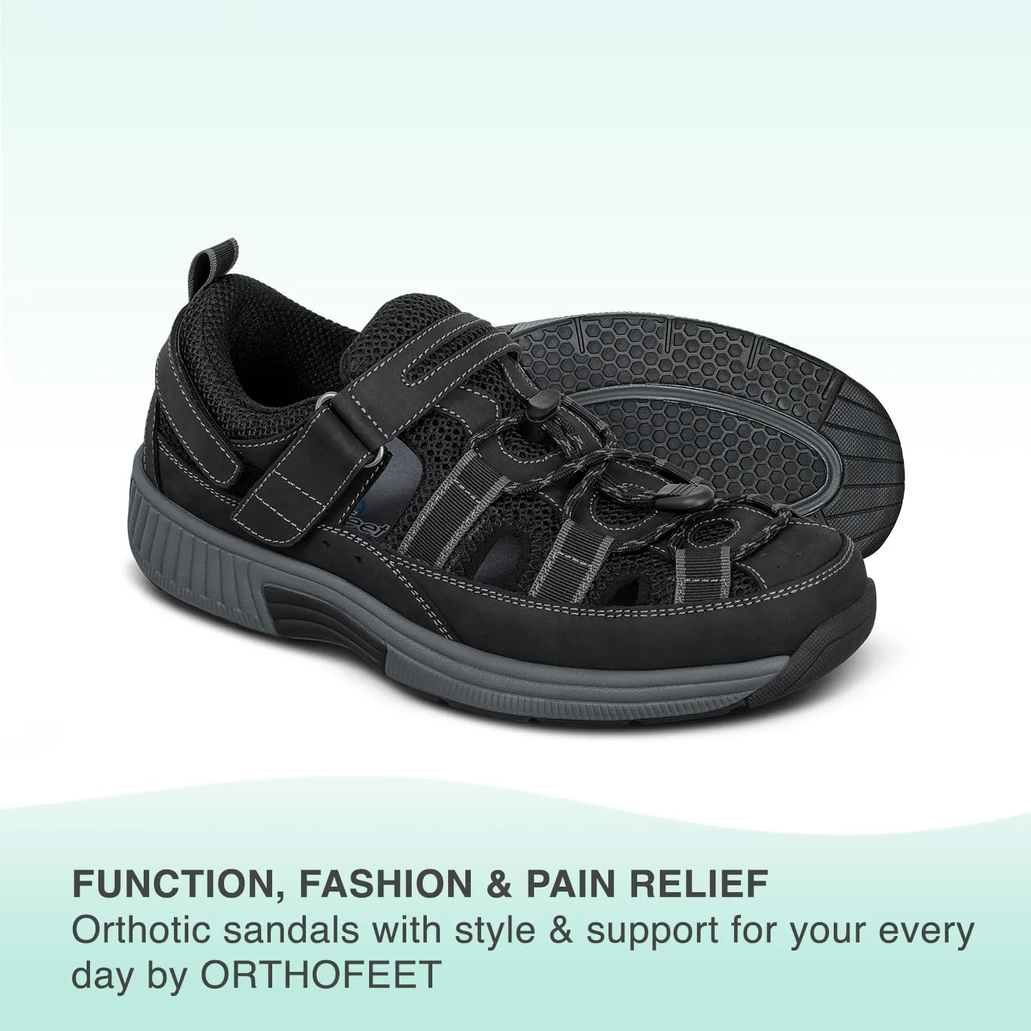 Orthofeet Men's Clearwater Sandal