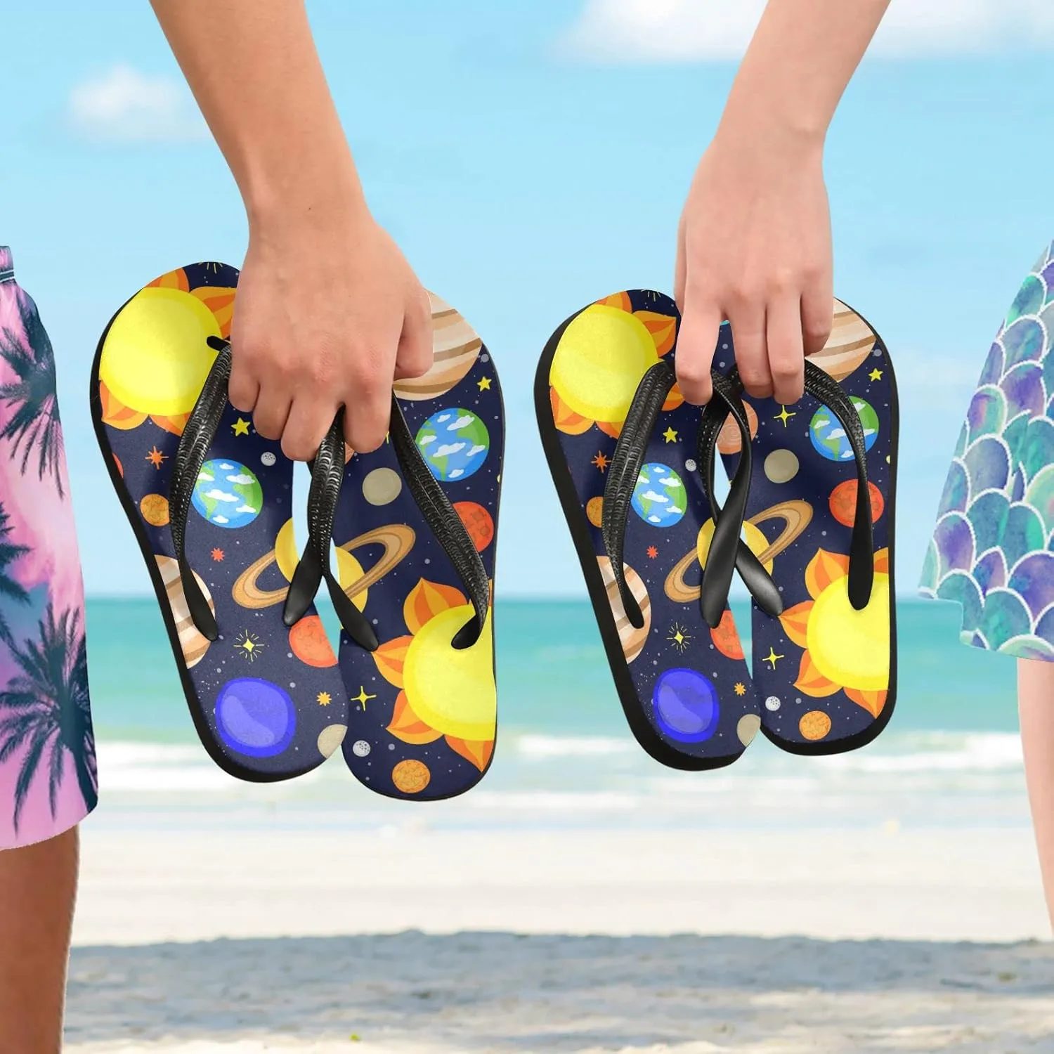 Oyihfvs Flip Flops Flip Sandal Home Slippers Hotel Spa Bedroom for Men Women XS-XXL