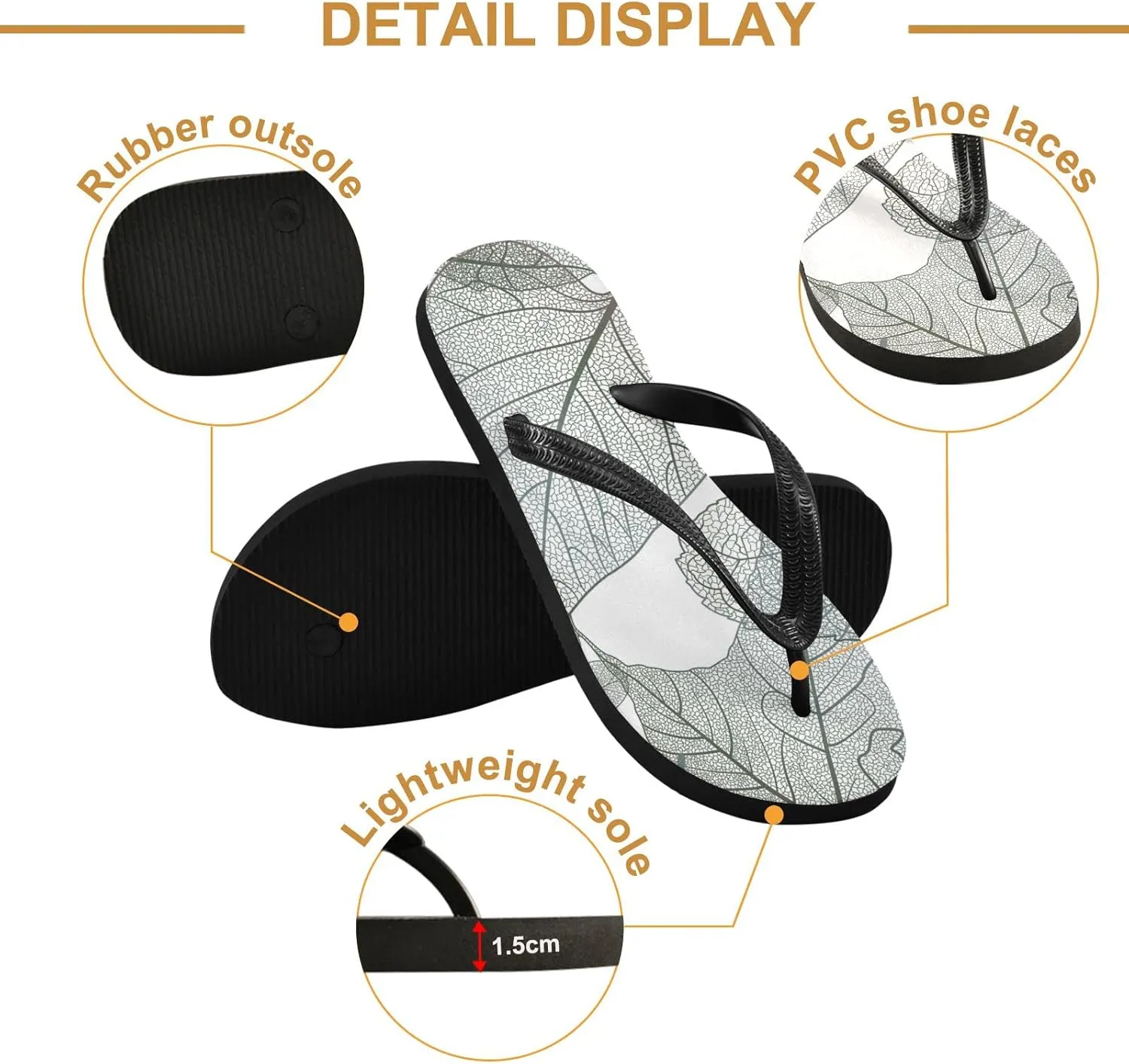Oyihfvs Flip Flops Flip Sandal Home Slippers Hotel Spa Bedroom for Men Women XS-XXL