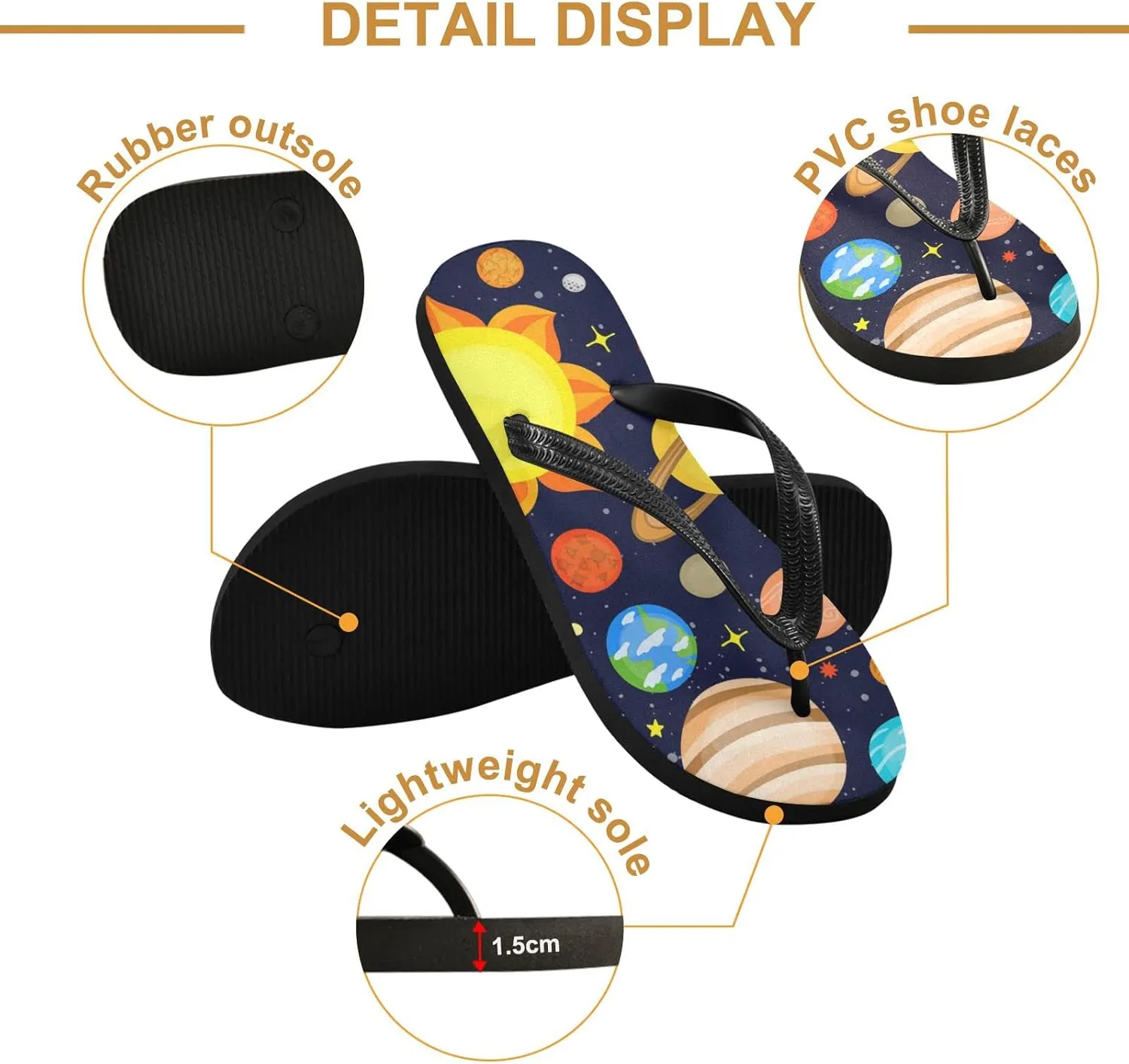 Oyihfvs Flip Flops Flip Sandal Home Slippers Hotel Spa Bedroom for Men Women XS-XXL