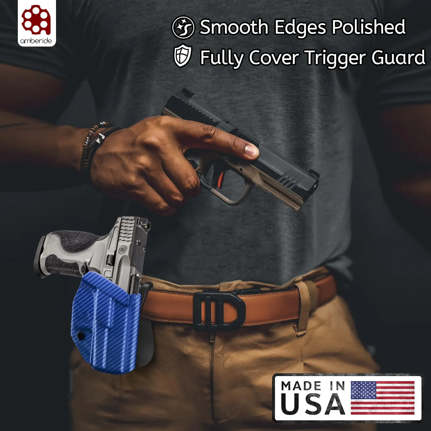 P320 Holster IWB Kydex Holster Custom Fit: Sig Sauer P320-M18/P320-Compact/P320-Carry Pistol – Inside Waistband Concealed Carry – Adjustable Cant & 'Posi-Click' Retention – No Wear No Jitter - US Made