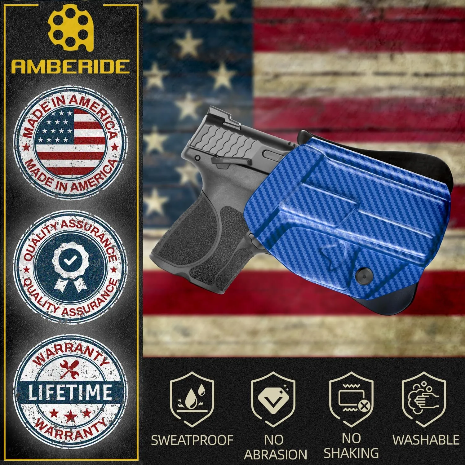 P320 Holster IWB Kydex Holster Custom Fit: Sig Sauer P320-M18/P320-Compact/P320-Carry Pistol – Inside Waistband Concealed Carry – Adjustable Cant & 'Posi-Click' Retention – No Wear No Jitter - US Made